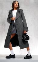 PrettyLittleThing Women's Grey Wool Coats