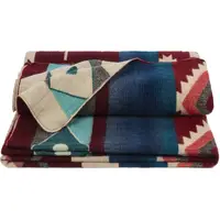 Wolf & Badger Red Throws