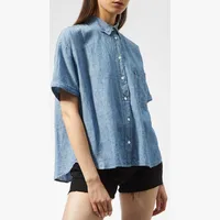 Levi's Women's Blue Linen Shirts