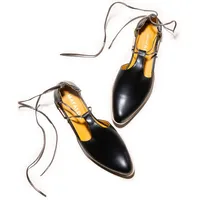 Wolf & Badger Women's Black Flat Shoes