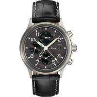 First Class Watches Mens Chronograph Watches With Leather Strap