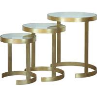 Blue Elephant Metal And Glass Nesting Tables