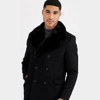 Gianni Feraud Men's Black Overcoats