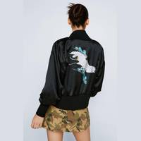 NASTY GAL Women's Embroidered Bomber Jackets