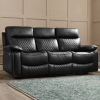 Wilko Home Detail 3 Seater Leather Sofas
