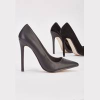 Everything5Pounds Women's Black Court Heels