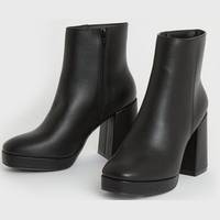 New Look Women's Black Platform Boots