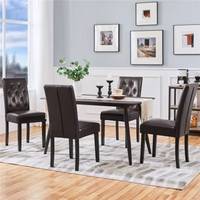 YAHEETECH Wooden Dining Chairs