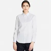 Uniqlo Women's White Cotton Shirts