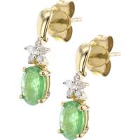 The Jewel Hut Women's Emerald Earrings
