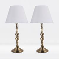 FIRST CHOICE LIGHTING Antique Brass Table Lights