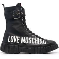 Love Moschino Women's Black Lace Up Boots