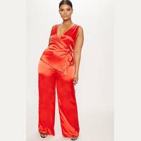 Women's Pretty Little Thing Satin Jumpsuits