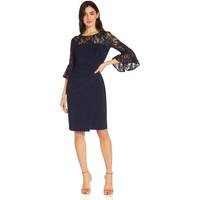 Adrianna Papell Navy Wedding Guest Dresses