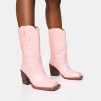 Public Desire Women's Pink Boots