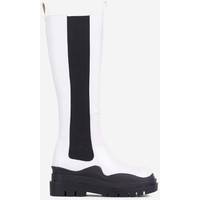 Ego Shoes Women's White Knee High Boots