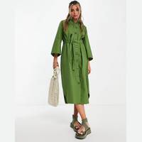 Object Women's Green Midi Dresses