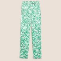 Marks & Spencer Women's Cotton Floral Trousers