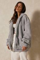 MissPap Women's Grey Teddy Coats