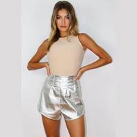 Missguided Women's Metallic Shorts