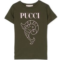 EMILIO PUCCI Girl's Logo T-shirts