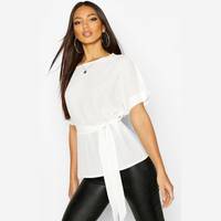 Boohoo Belted Blouses for Women