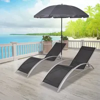 Brayden Studio Adjustable Backrest Sun loungers