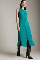 Karen Millen Women's Green Midi Dresses