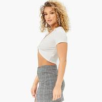 Forever 21 Women's White Crop Tops