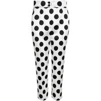 Dolce and Gabbana Women's Printed Silk Trousers