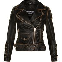 Infinity Leather Womens Leather Biker Jackets