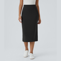 Halara Women's Black Midi Skirts