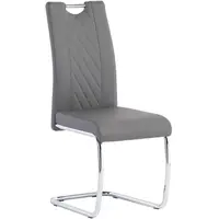 Universal Furniture Grey Leather Dining Chairs