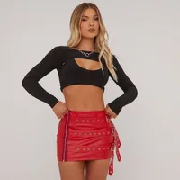 Ego Shoes Women's Red Mini Skirts