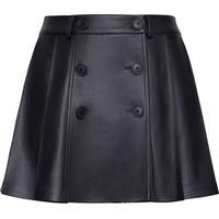 Wolf & Badger Women's Leather Pleated Skirts