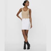 Vero Moda Women's White Denim Skirts