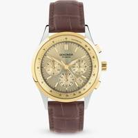 Sekonda Mens Chronograph Watches With Leather Strap