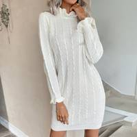 SHEIN Women's Cable Knit Jumper Dresses