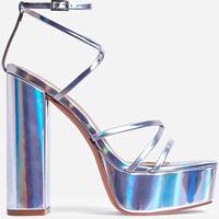 Ego Shoes Silver Heels for Women
