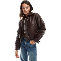 ASOS DESIGN Women's Leather Bomber Jackets