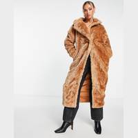 Missguided Women's Brown Teddy Coats