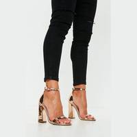 Missguided Rose Gold Heels for Women