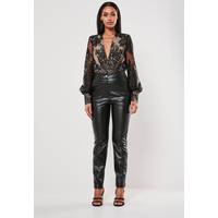 Missguided Women's Long Sleeve Lace Bodysuits