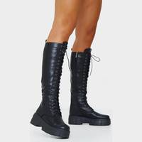 PrettyLittleThing Women's Chunky Knee High Boots