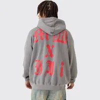 NASTY GAL Men's Grey Oversized Hoodies