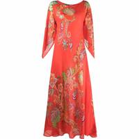 FARFETCH Women's Red Floral Dresses