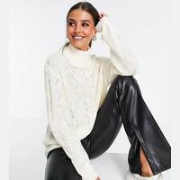 Threadbare Women's White Roll Neck Jumpers