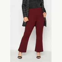 Yours Clothing Women's High Waisted Wide Leg Trousers