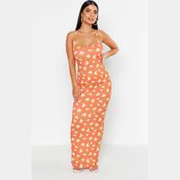 boohoo Women's Orange Maxi Dresses