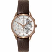 Dreyfuss & Co Mens Rose Gold Watch With Leather Strap